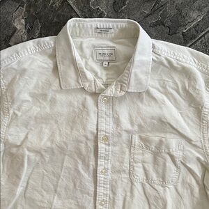 FRANK & OAK Bathurst Men’s Business Casual Cotton Button-Up Preppy Coastal Shirt